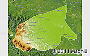 Physical Map of Kab. Sarolangun Bangko, satellite outside