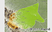 Physical Map of Kab. Sarolangun Bangko, semi-desaturated