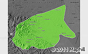 Political Map of Kab. Sarolangun Bangko, darken, desaturated