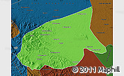 Political Map of Kab. Sarolangun Bangko, darken