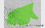 Political Map of Kab. Sarolangun Bangko, lighten, desaturated