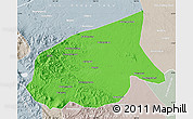 Political Map of Kab. Sarolangun Bangko, lighten, semi-desaturated