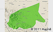 Political Map of Kab. Sarolangun Bangko, shaded relief outside