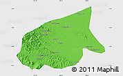 Political Map of Kab. Sarolangun Bangko, single color outside