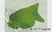 Satellite Map of Kab. Sarolangun Bangko, lighten