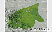 Satellite Map of Kab. Sarolangun Bangko, lighten, semi-desaturated