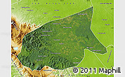 Satellite Map of Kab. Sarolangun Bangko, physical outside