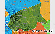 Satellite Map of Kab. Sarolangun Bangko, political outside