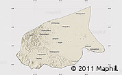 Shaded Relief Map of Kab. Sarolangun Bangko, cropped outside