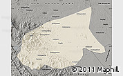Shaded Relief Map of Kab. Sarolangun Bangko, darken, semi-desaturated