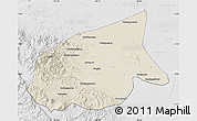 Shaded Relief Map of Kab. Sarolangun Bangko, lighten, desaturated