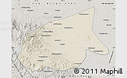 Shaded Relief Map of Kab. Sarolangun Bangko, semi-desaturated