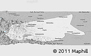 Gray Panoramic Map of Kab. Sarolangun Bangko