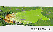 Physical Panoramic Map of Kab. Sarolangun Bangko, satellite outside