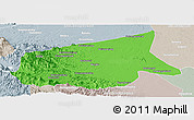 Political Panoramic Map of Kab. Sarolangun Bangko, lighten, semi-desaturated