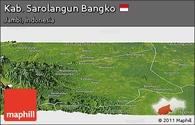 Satellite Panoramic Map of Kab. Sarolangun Bangko