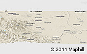 Shaded Relief Panoramic Map of Kab. Sarolangun Bangko