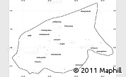 Blank Simple Map of Kab. Sarolangun Bangko, cropped outside