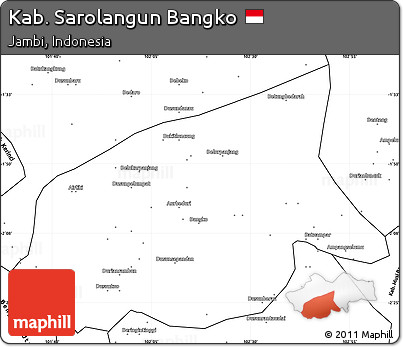 Blank Simple Map of Kab. Sarolangun Bangko