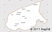 Classic Style Simple Map of Kab. Sarolangun Bangko, cropped outside