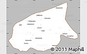 Gray Simple Map of Kab. Sarolangun Bangko, cropped outside