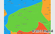 Political Simple Map of Kab. Sarolangun Bangko