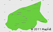 Political Simple Map of Kab. Sarolangun Bangko, single color outside