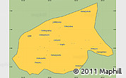 Savanna Style Simple Map of Kab. Sarolangun Bangko, cropped outside