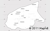 Silver Style Simple Map of Kab. Sarolangun Bangko, cropped outside