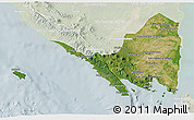 Satellite 3D Map of Lampung, lighten
