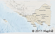 Shaded Relief 3D Map of Lampung, lighten