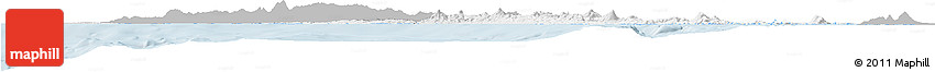 Gray Horizon Map of Lampung, single color outside