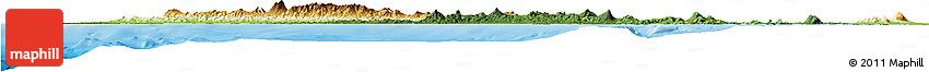 Satellite Horizon Map of Lampung, physical outside