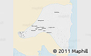 Classic Style 3D Map of Kab. Lampung Tengah, single color outside