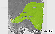 Physical 3D Map of Kab. Lampung Tengah, desaturated