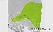 Physical 3D Map of Kab. Lampung Tengah, lighten, desaturated