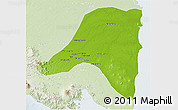 Physical 3D Map of Kab. Lampung Tengah, lighten