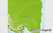 Physical 3D Map of Kab. Lampung Tengah