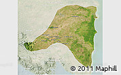 Satellite 3D Map of Kab. Lampung Tengah, lighten