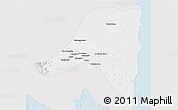 Silver Style 3D Map of Kab. Lampung Tengah, single color outside