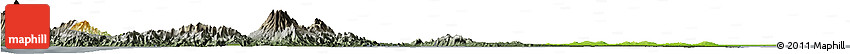 Physical Horizon Map of Kab. Lampung Tengah, darken, semi-desaturated