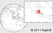 Blank Location Map of Kab. Lampung Tengah, highlighted parent region