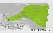 Physical Panoramic Map of Kab. Lampung Tengah, lighten, desaturated
