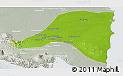 Physical Panoramic Map of Kab. Lampung Tengah, lighten, semi-desaturated