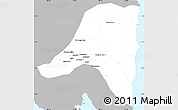 Gray Simple Map of Kab. Lampung Tengah, single color outside