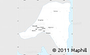 Silver Style Simple Map of Kab. Lampung Tengah, single color outside