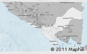 Gray 3D Map of Kab. Lampung Utara