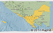 Savanna Style 3D Map of Kab. Lampung Utara