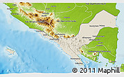 Shaded Relief 3D Map of Kab. Lampung Utara, physical outside