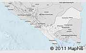 Silver Style 3D Map of Kab. Lampung Utara